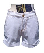 Cache Contour Stretch Denim Short Gold Pant Detail Stitching White New N... - $53.61 CAD