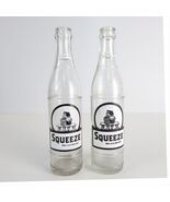 Set 2 Vtg Squeeze B&amp;W ACL 10oz Glass Soda Bottle Coca-Cola Bottling New ... - €24,04 EUR