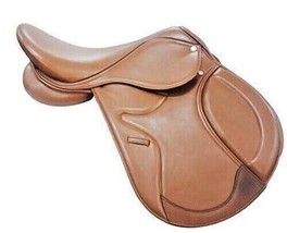 Shwaan English Pure Genuine Leather Jumping English Riding Horse Saddle Tack - £379.84 GBP+