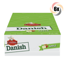 Full Box 6x Packs Cloverhill Bakery Apple Flavor Danish 4oz Fast Free Sh... - $19.47