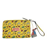 Carnival by BRITTO Mardi Gras Wristlet – Yellow Zip Pouch Clutch Bag – 9.5"x6.25 - $21.00