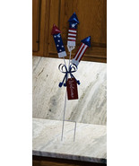 July 4th Patriotic Metal Garden/Lawn Welcome Sign/Decor. 29inch Tall - €62,37 EUR