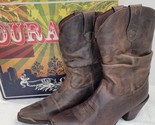 Women&#39;s Durango Crush Head West Cowboy Western Boots Brown Size 9 M RD34... - £59.94 GBP