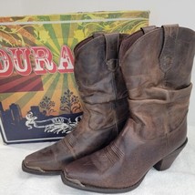 Women&#39;s Durango Crush Head West Cowboy Western Boots Brown Size 9 M RD3494 NEW - £59.95 GBP