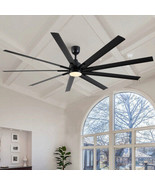 84 In Super Large Black Ceiling Fan with Remote Control - £246.24 GBP