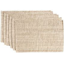 Stylish 100% Cotton Woven Placemats - 6-Piece Set, 13" x 19" for Dining ... - $42.52