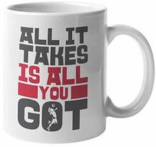 Make Your Mark Design All It Takes Is All You Got. Motivational Volleyball Coffe - £15.63 GBP+
