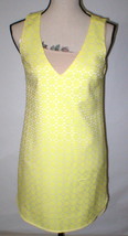 New Womens Piperlime Collection Dress Tank Sleeveless Yellow Shift Shirt Small S - £70.22 GBP