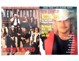 Lot of 2 New Country Magazines: Lynyrd Skynyrd &amp; Best Albums of 1994 - £4.69 GBP