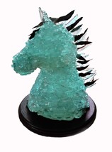 Majestic Horse Head Sculpture, Reycled Glass and Copper - $239.20