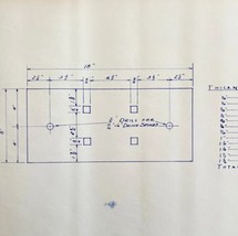 1949 Railroad Bangor Aroostook Shims Bridge E 2.80 Blueprint B3 Trains D... - £66.65 GBP