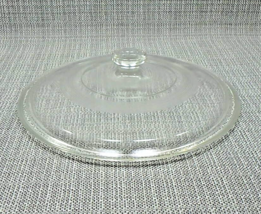 Pyrex Vintage Round Clear Glass 9.5&quot; Lid Casserole Pot Replacement Marked Mexico - $10.87