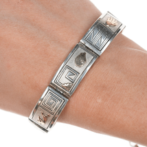 7&quot; Lee Bennett Navajo 14k/Sterling link bracelet - $544.50