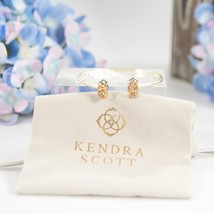 Kendra Scott Edie Gold Rose Gold Drusy Bangle Cuff Bracelet NWT - £51.04 GBP