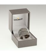Dannijo Brass Plaque Pave Ring with Swarovski Crystals Size 7 w/ Box - €261,22 EUR