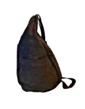 AMERIBAG Healthy Back Backpack Black Nylon Lots Of Pockets Adj Strap EUC!! - £23.63 GBP