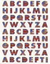 ABC Letter School Craft Sticker Decal Size 13x10cm/5x4inch Glitter Metallic D134 - £2.76 GBP