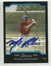 Mark Robinson Signed autographed Card Bowman Prospects - $9.46