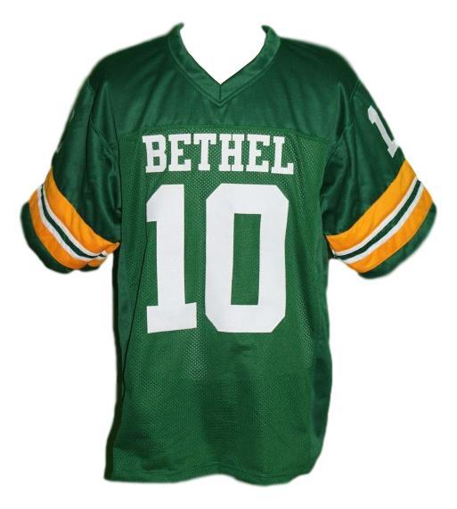 allen iverson #10 bethel high school men football jersey green any size
