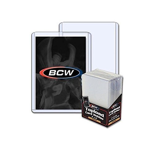 Lot / 100 BCW 15mil Premium Baseball Trading Card Topload Holders hard protector