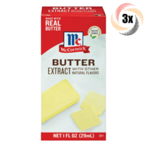 3x Packs McCormick Imitation Butter Flavor Extract | 1oz | Non Gmo Gluten Free - £17.61 GBP