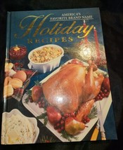 America&#39;s Favorite Brand Name Holiday Recipes Book Hardcover - £10.27 GBP