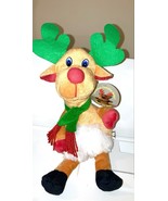 plush CHRISTMAS Silly Goofy Rudolph the Red Nosed Reindeer decoration - $302.37 MXN