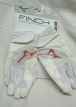 Mizuno FINCH WHITE SOFTBALL BATTING GLOVES Size YOUTH MEDIUM NEW - €17,19 EUR