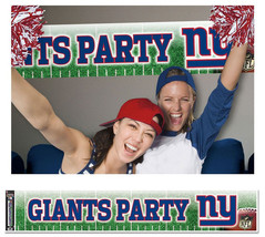 New York Giants Banner 12x65 Party Style CO - $985.61 MXN