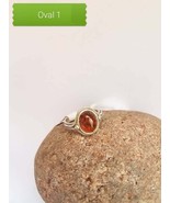 Trendy Natural Baltic Amber Ring Oval Round Marquise Ring Organic Fossil... - £22.31 GBP