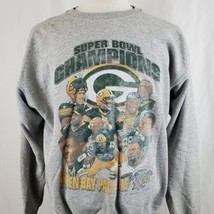 Vintage Starter Green Bay Packer Sweatshirt Super Bowl XXXI Champions Large 90&#39;s - £22.41 GBP