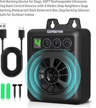Anti Barking Device for Dogs, 50FT Rechargeable Ultrasonic Dog Bark Cont... - $22.65