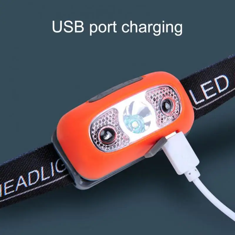 Powerful 1000LM LED Headlamp USB Rechargeable Flashlight Body Motion Sensor - £14.00 GBP+