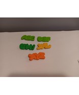 Vintage Fisher Price Fun With Food Alphabet Soup Letters  5 Pcs - $10.89