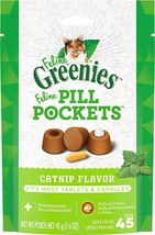 Greenies Feline Pill Pockets Cat Treats Catnip 1ea/1.6 oz - £9.43 GBP
