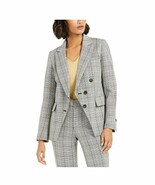 MSRP $129 Bar Iii Faux-Double-Breasted Plaid Blazer Black/Saffron Black ... - €23,10 EUR