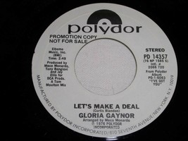 Gloria Gaynor Let&#39;s Make A Deal 45 Rpm Record Vinyl Polydor Label Promo - £12.82 GBP