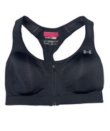 Under Armour Racerback Zip Front Wire-Free Sports Bra Heat Gear Protegee... - $46.53