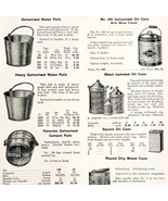 1922 N.T. Bushnell Water Pails Oil Cans Advertisement Catalogue Hardware... - $41.12 CAD