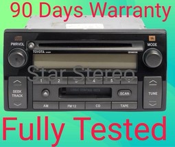 2005-06 Toyota Camry AM FM Radio Receiver CD Cassette 86120-AA170 AD6809 TO130AU - £41.75 GBP