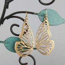 Gold Butterfly Wings Dangle Earrings - €11,95 EUR