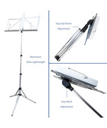 Paititi High Quality Durable Adjustable Folding Music Stand with Bag Sil... - €31,74 EUR