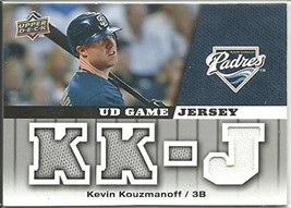 2009 Upper Deck UD Game Jersey #GJKK Kevin Kouzmanoff NM-MT MEM Padres ID:72298 - £7.10 GBP