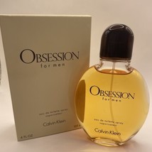 Original OBSESSION For Men By Calvin Klein 4 fl oz /125 ml EDT Spray -NE... - £62.15 GBP