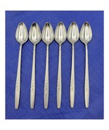 Oneida Will O&#39; Wisp Iced Teaspoon Set 6 Stainless Flatware Rare Disconti... - €71,06 EUR