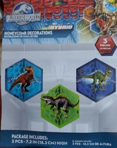 Jurassic World Dinosaurs 3-Pc Honeycomb Decoration Kit Birthday Party Su... - $9.74