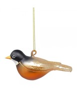 Robin Blown Glass Handcrafted Bird Christmas Ornament Cobane - $21.77