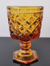 Vintage Amber Indiana Glass Goblet - £21.81 GBP