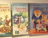 Little Golden Books Lot of 3 Three Bears Theodore Goes To Amanda - $6.92