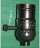 Vintage Complete Standard LAMP SOCKET E26/E27 - Turn Knob On/Off - Pearl... - £5.60 GBP